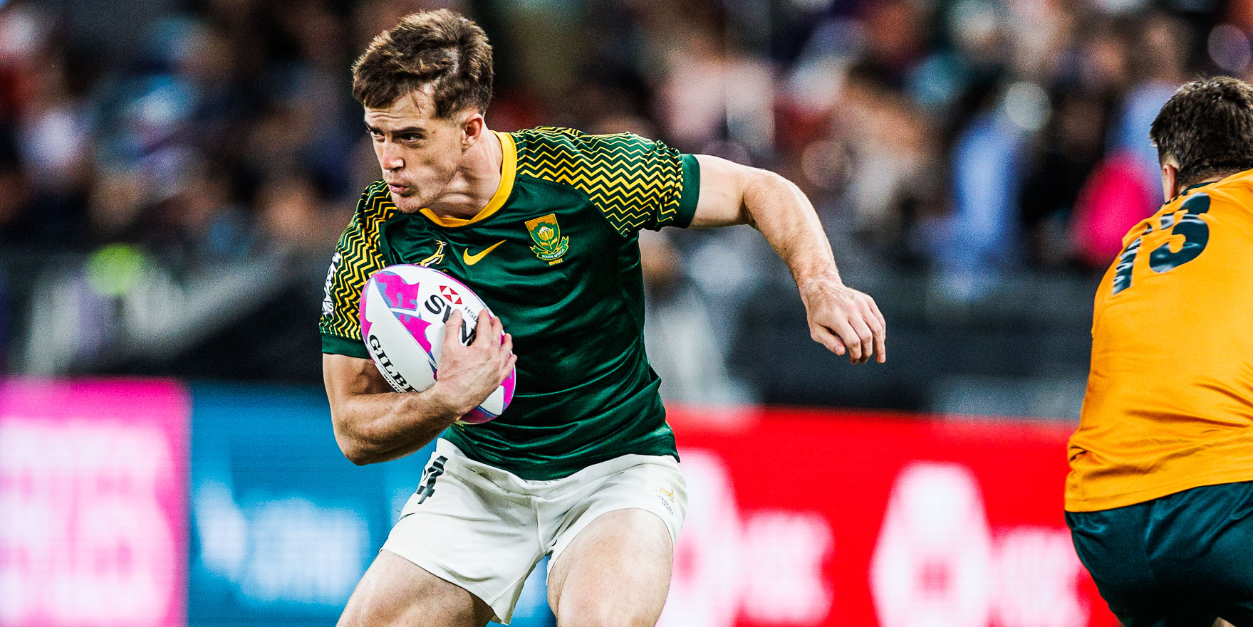 Quewin Nortje in action against Australia.