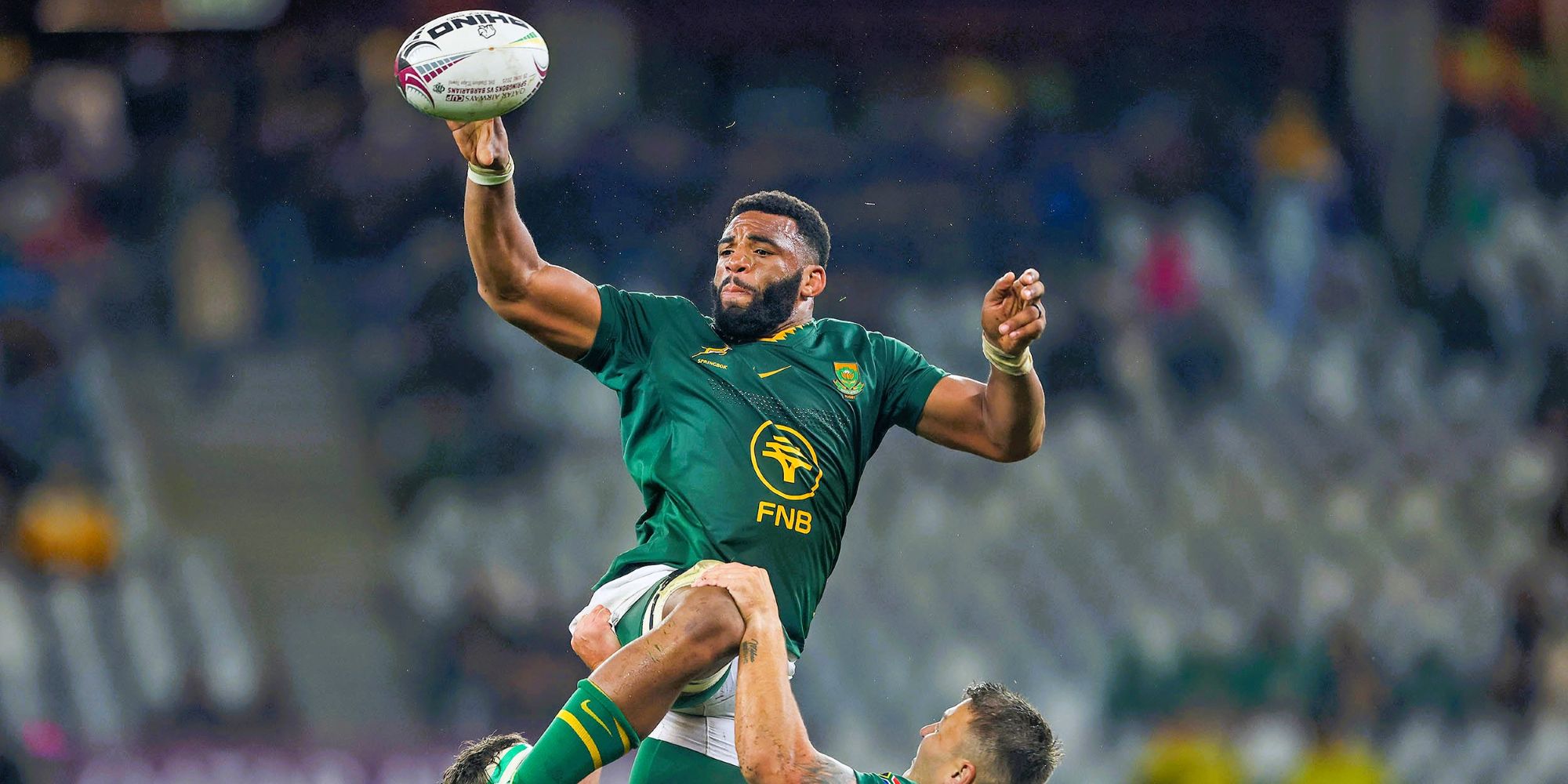 Vincent Tshituka scored two tries in his first game for South Africa.