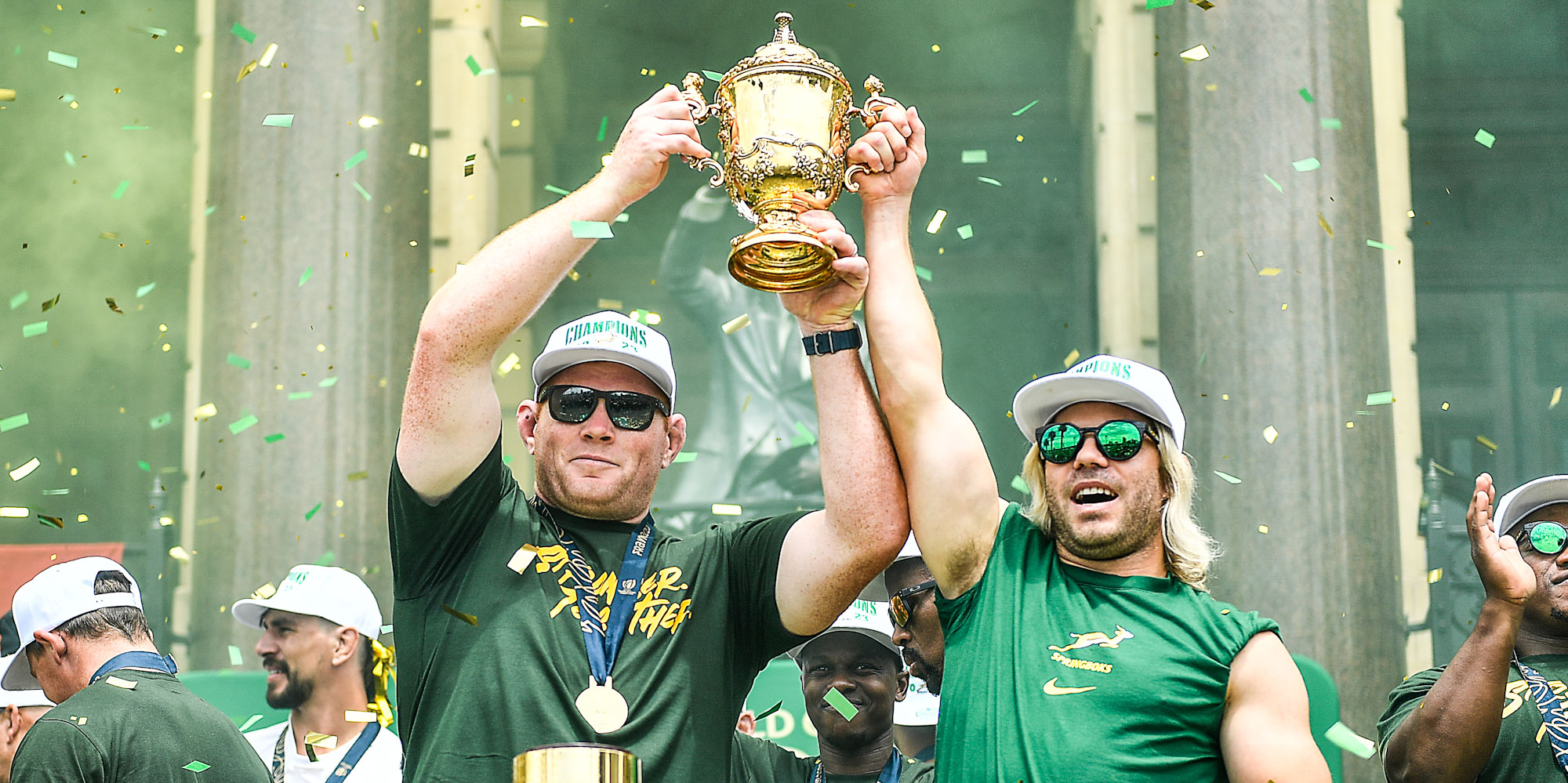 On the Springboks' Trophy Tour in 2023.