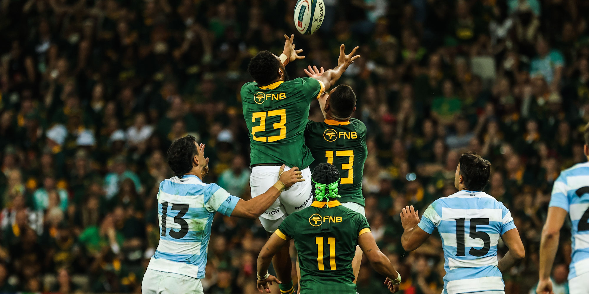 The FNB logo will move from the shoulders to the chest of all national teams' playing jerseys.