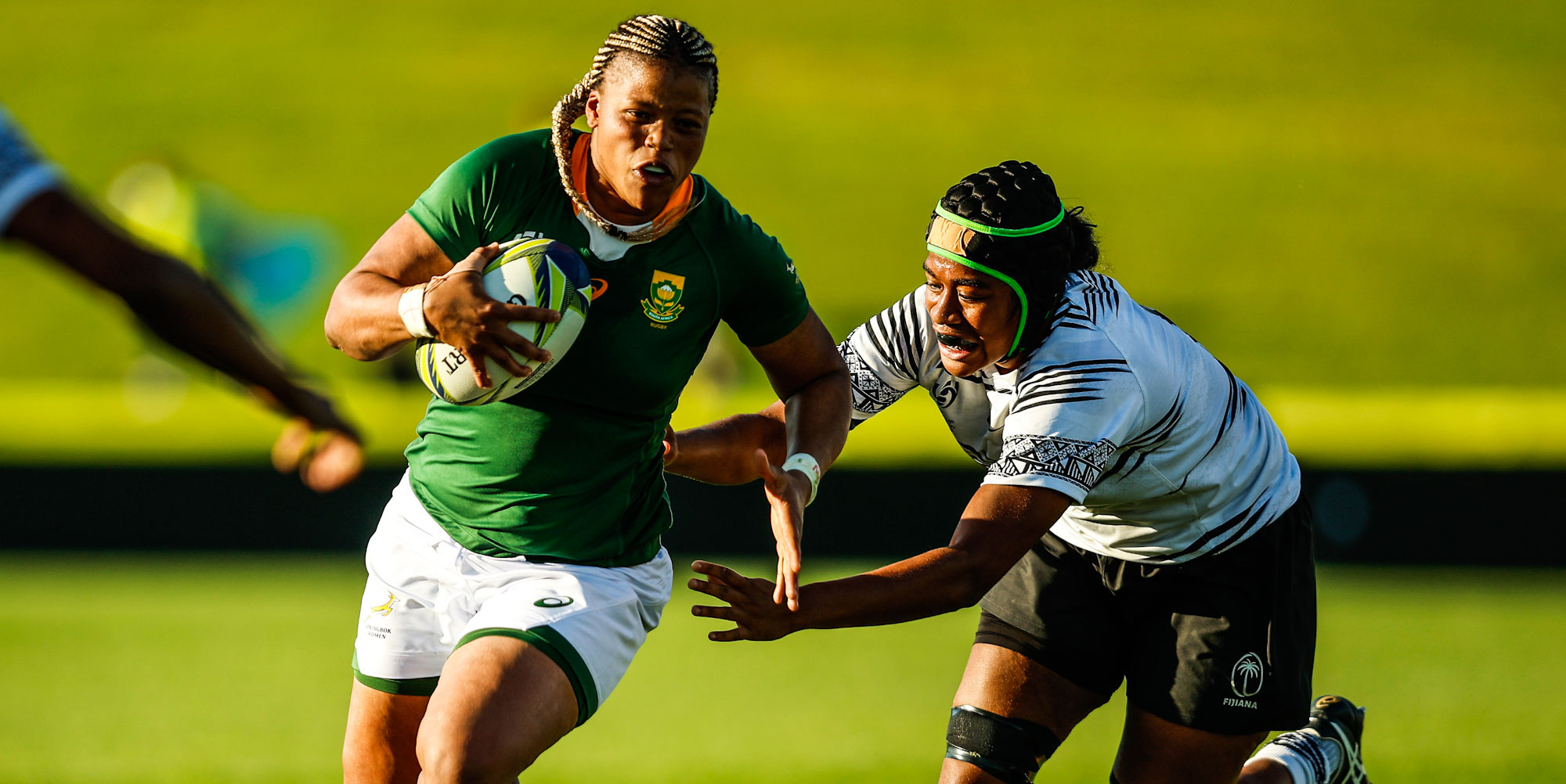 Aseza Hele was superb on the attack for the Springbok Women.