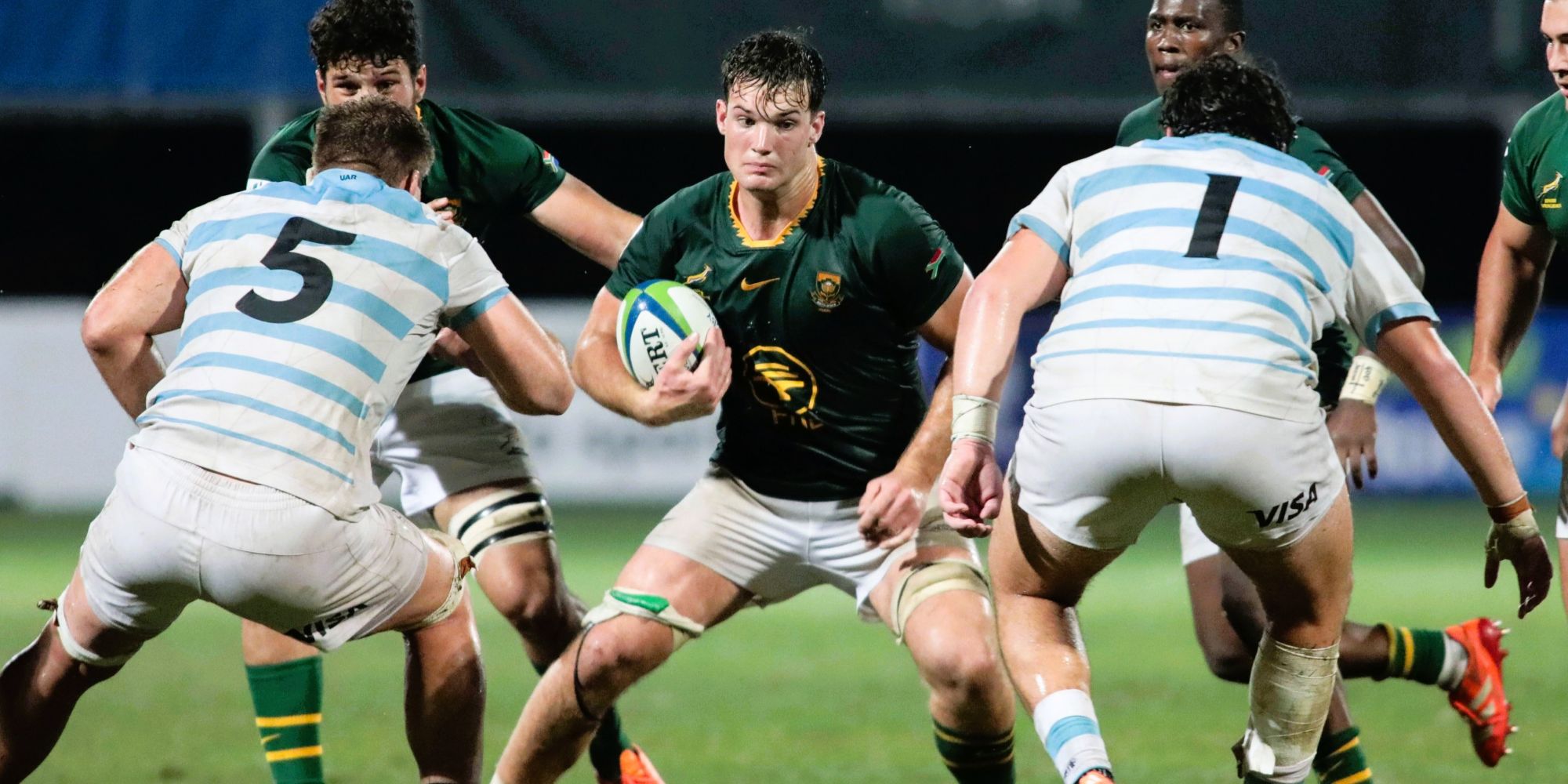 Riley Norton in action against Argentina last Monday.